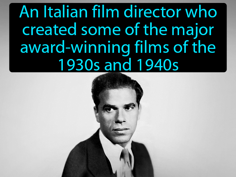 Frank Capra Definition with no text