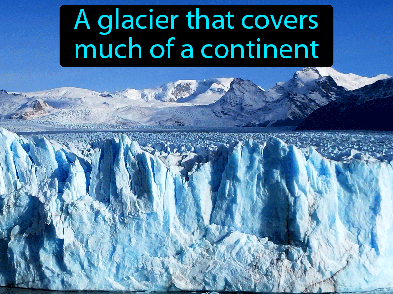Continental Glacier Definition with no text