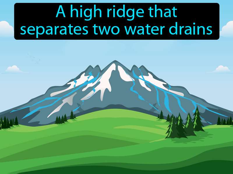 Drainage Divide Definition with no text