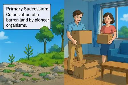 primary succession Simple Definition