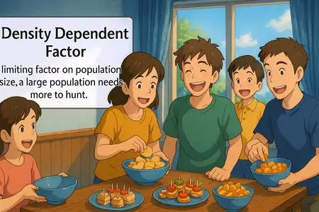 density dependent factor Simple Definition