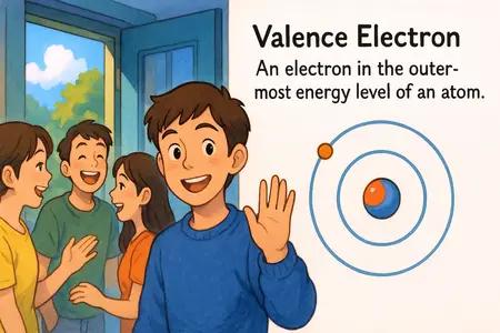 valence electron Simple Definition