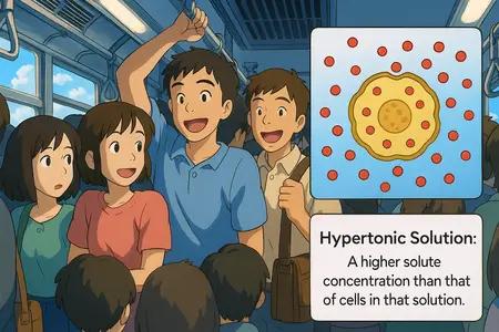 hypertonic solution Simple Definition