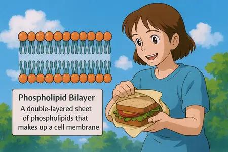 phospholipid bilayer Simple Definition