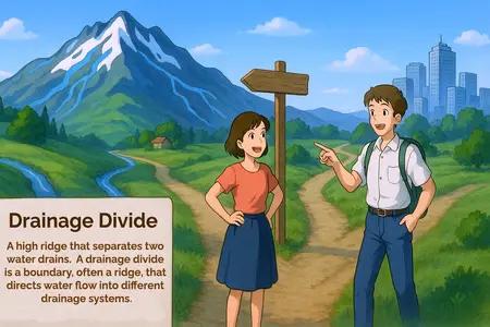 drainage divide Simple Definition