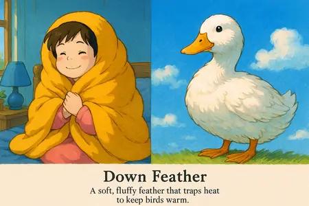 down feather Simple Definition