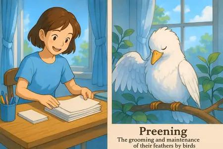 preening Simple Definition