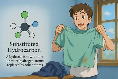 substituted hydrocarbon Simple Definition