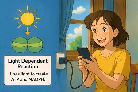 light dependent reaction Simple Definition