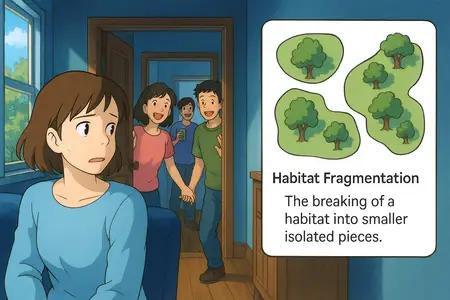 habitat fragmentation Simple Definition