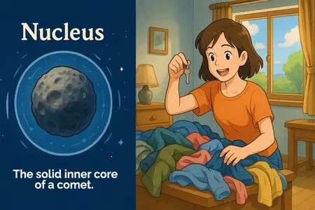 nucleus solar system Simple Definition