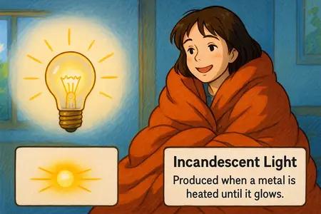 incandescent light Simple Definition