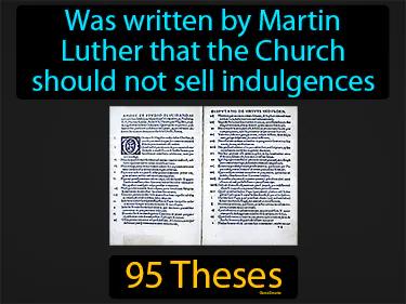 95 Theses Simple Definition