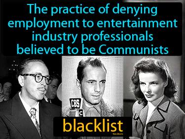 blacklist Simple Definition