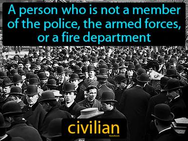 civilian Simple Definition