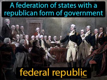 federal republic Simple Definition