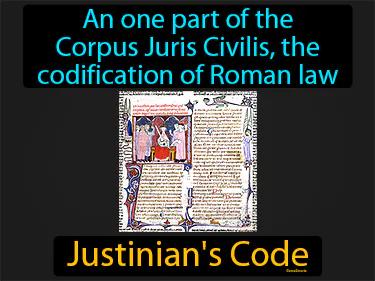 Justinians Code Simple Definition