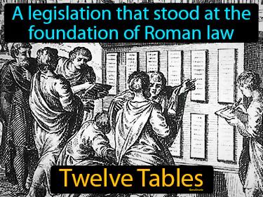 Twelve Tables Simple Definition