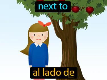 al lado de Simple Definition