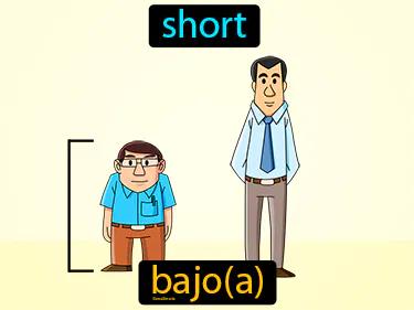 bajo Simple Definition