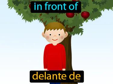 delante de Simple Definition