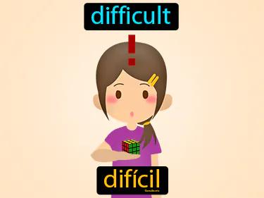 dificil Simple Definition