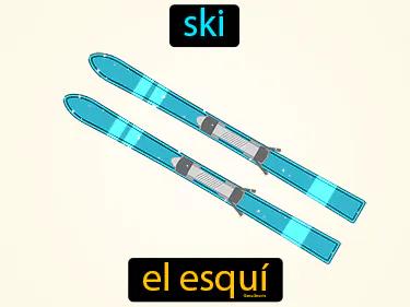 el esqui Simple Definition