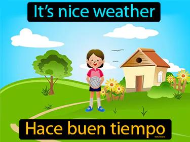 hace buen tiempo Simple Definition