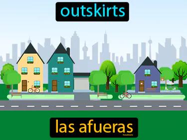 las afueras Simple Definition