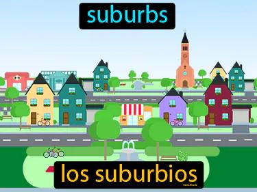 los suburbios Simple Definition