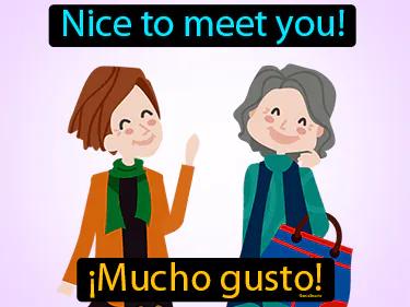 mucho gusto Simple Definition