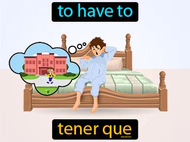 tener que Simple Definition