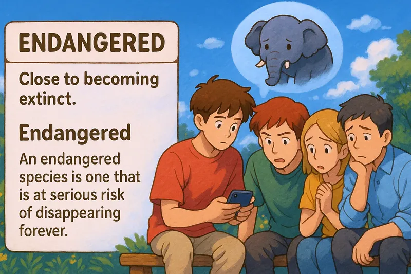 What is Endangered? - Easy to Understand What is Endangered? - Easy to Understand