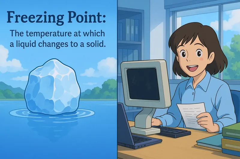 What is the Freezing Point? - Easy to Understand What is the Freezing Point? - Easy to Understand