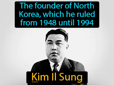 the founder of North Korea, which he ruled from 1948 until 1994
