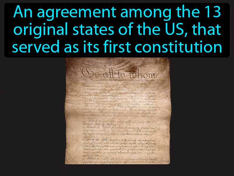 Articles Of Confederation Definition with no text