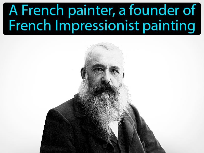 Claude Monet Definition with no text