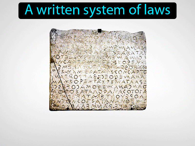 Code Of Law Definition with no text