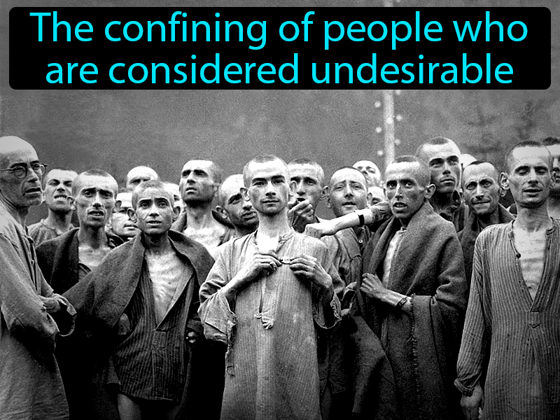 Concentration Camp Definition with no text