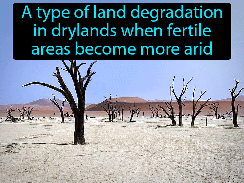 Desertification Definition with no text