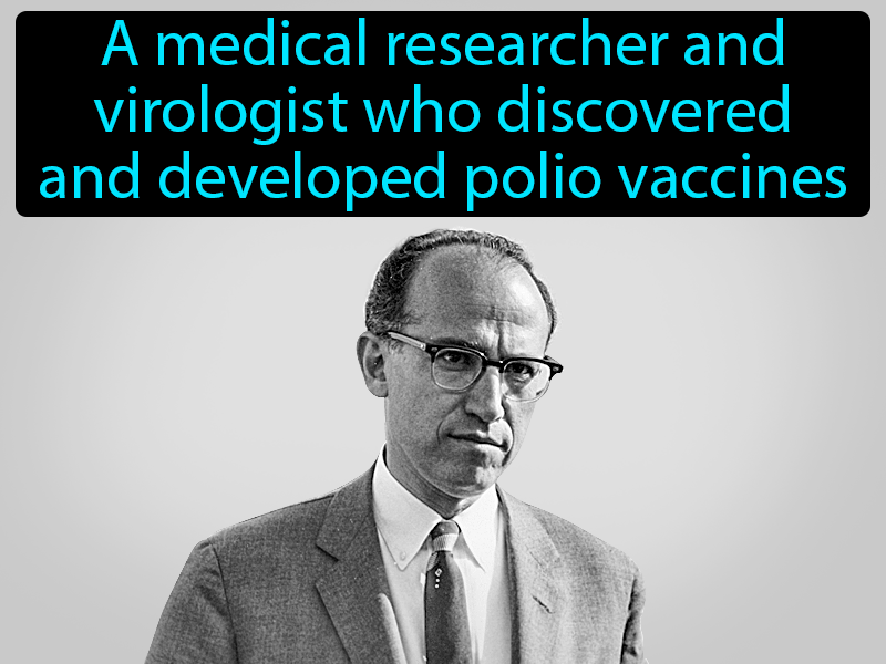 Dr Jonas Salk Definition with no text