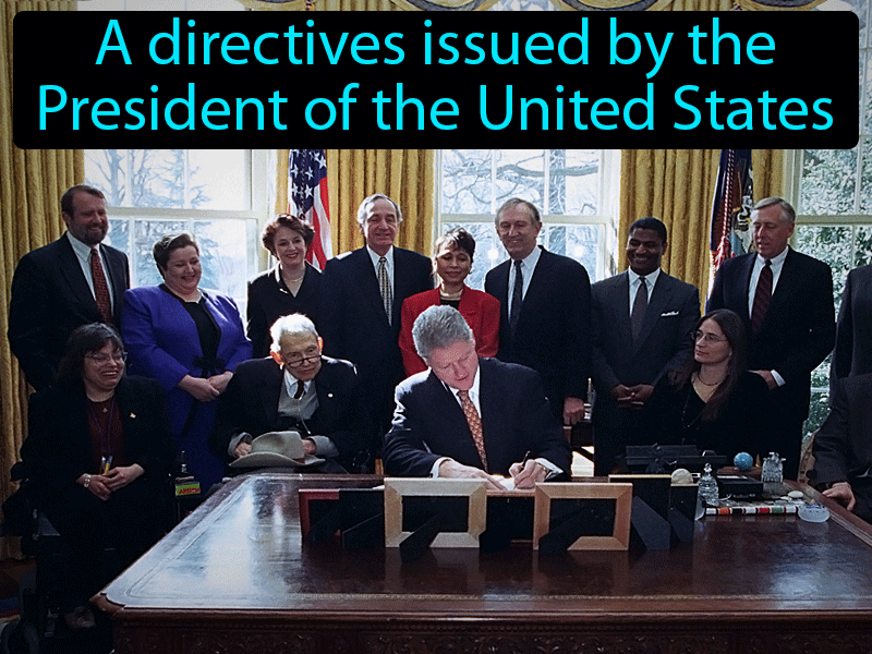 Executive Orders Definition with no text