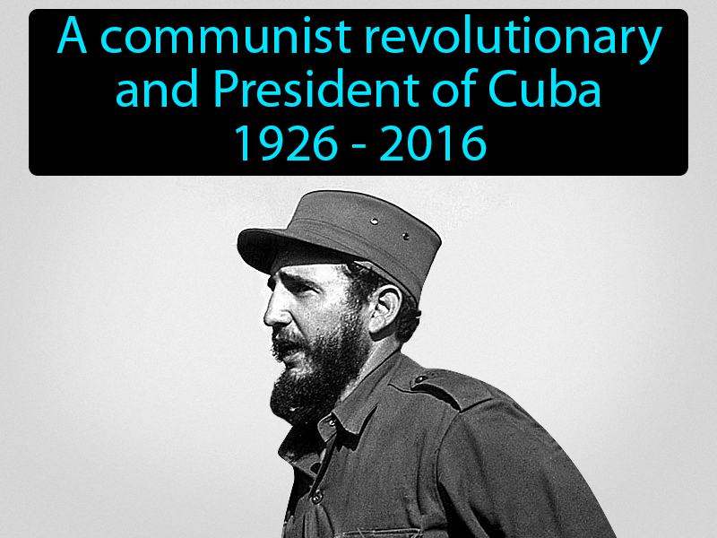 Fidel Castro Definition with no text