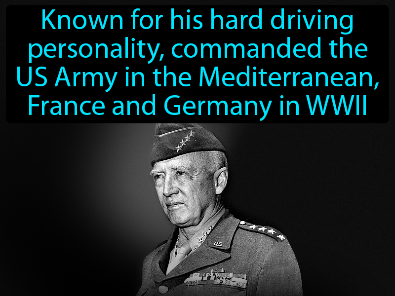 George S Patton Definition with no text