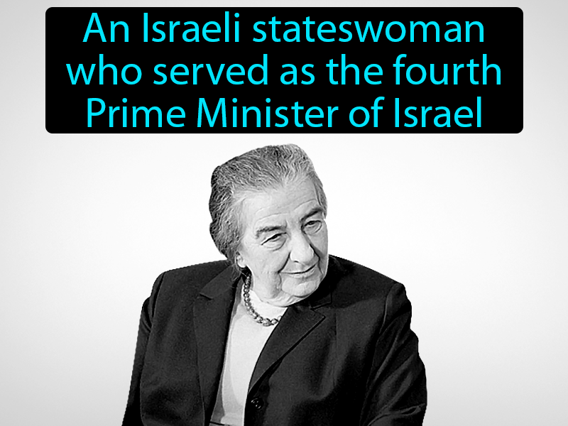 Golda Meir Definition with no text