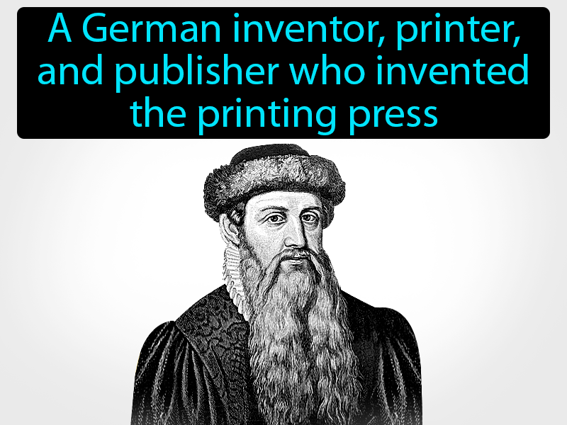 Johann Gutenberg Definition with no text