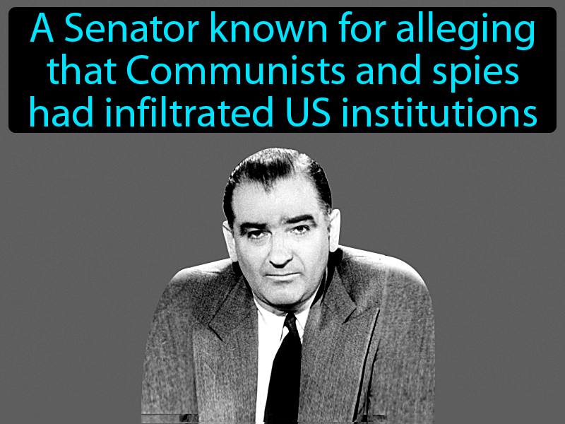 Joseph McCarthy Definition with no text