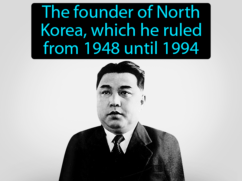 Kim Il Sung Definition with no text