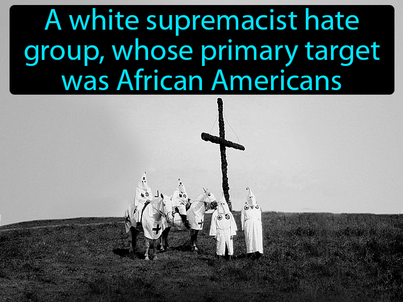 Ku Klux Klan Definition with no text