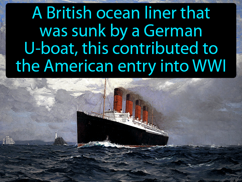 Lusitania Definition with no text
